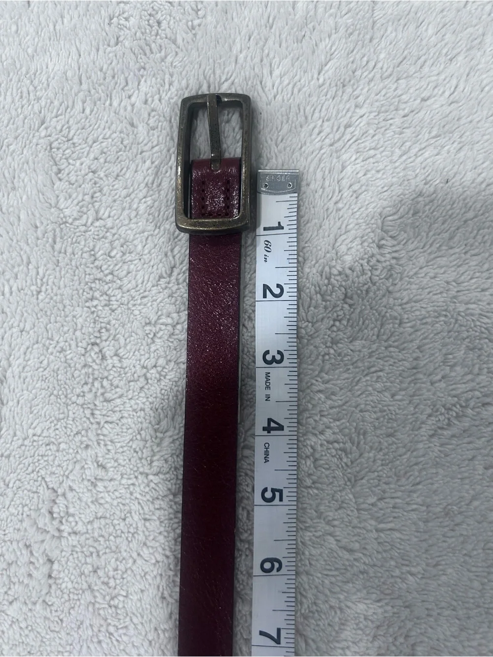 Banana republic Italian, leather burnt cognac size med with antique brass buckle